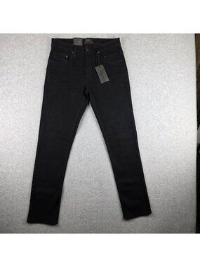 Steve's Jeans Alec Jeans Mens 31x32 Black Slim Skinny Stretch Denim NWT
